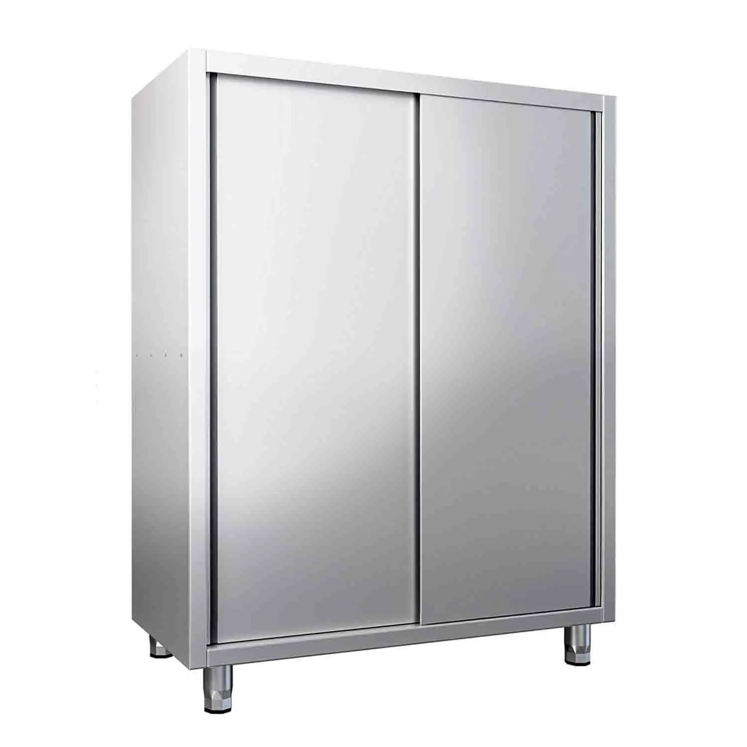 Gewerbliches Geschirrschrank PREMIUM - 1400x700mm - 2 Schiebetüren - Höhe: 1800mm
