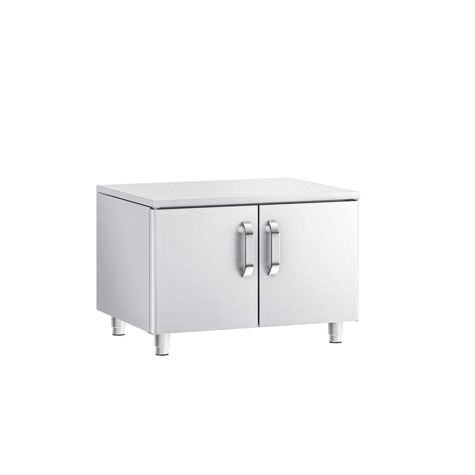 Stainless Steel Floor Cupboard 800mm - 2 Doors