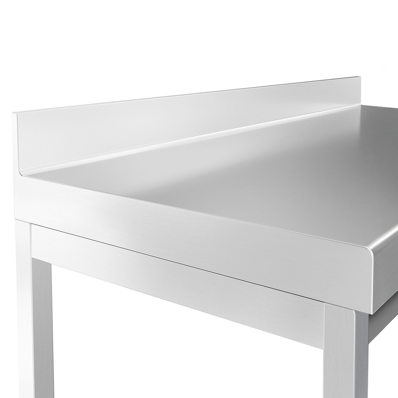 Table en Acier Inoxydable Commerciale avec Dosseret PREMIUM - 2000x700mm