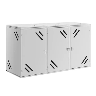Wheelie Bin Storage - 3 x 240 l - air vents